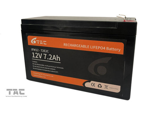 7.2Ah 12V LiFePO4 Battery Pack For Back Up And Solar Light Lead Acid Replacement