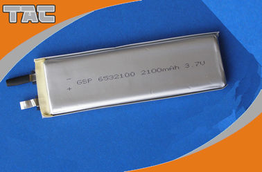 GSP6532100 3.7V 2100mAh Lithium Ion Polymer Batteries Cells