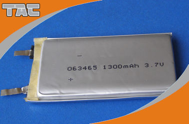 GSP063465 3.7V 1300mAh Polymer Lithium Ion Battery cells with high capacity