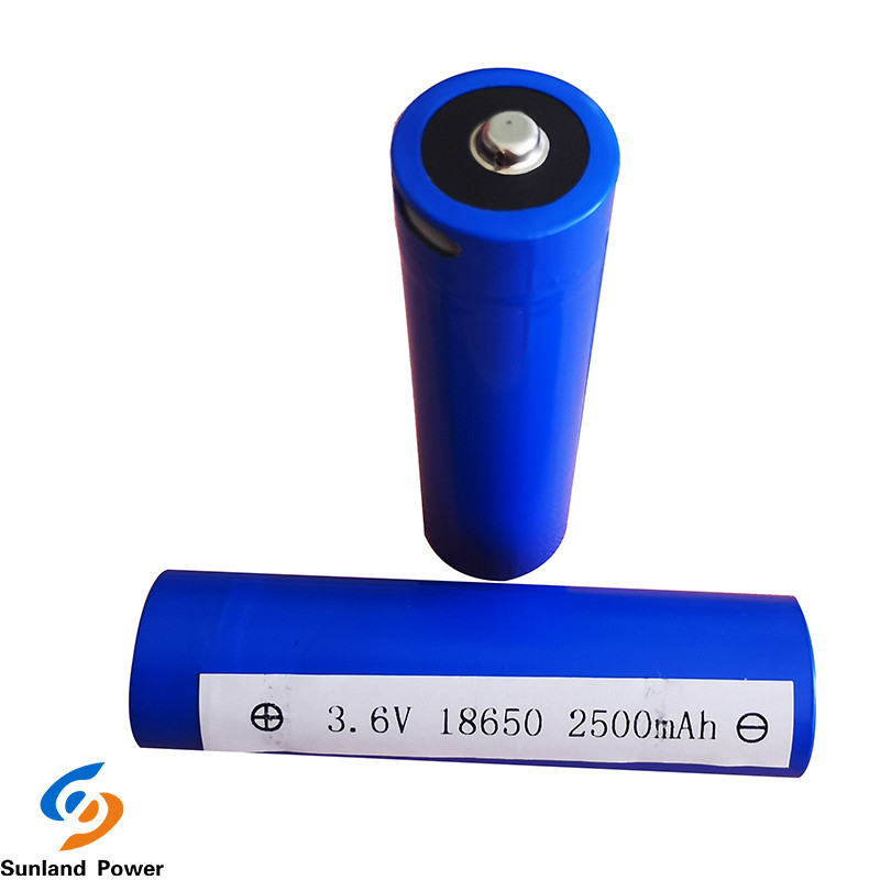 Recharge Lithium Ion Cylindrical Battery ICR18650 3.6V 2500mah With USB Terminal