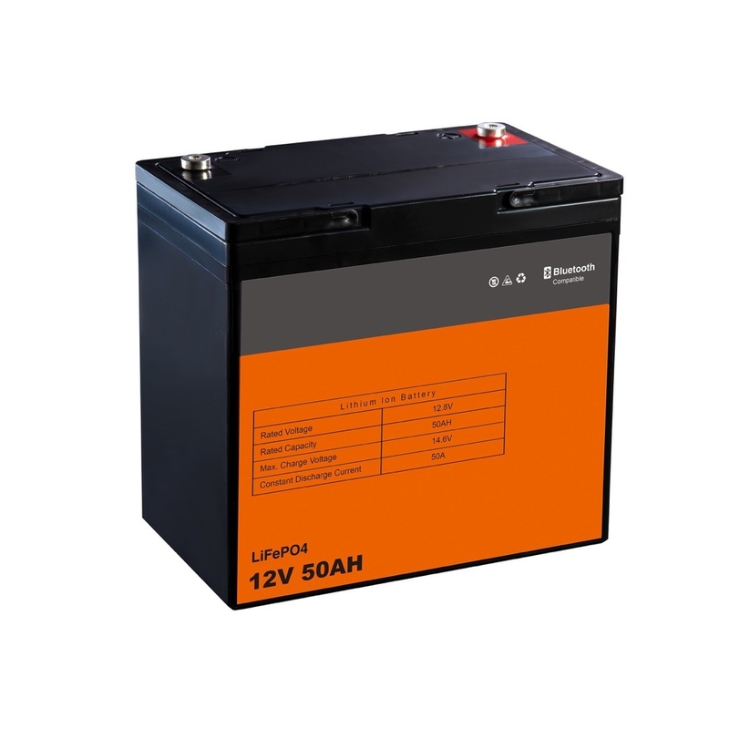 Rechargeable 50AH 12V LifePO4 Battery Pack High Energy Density