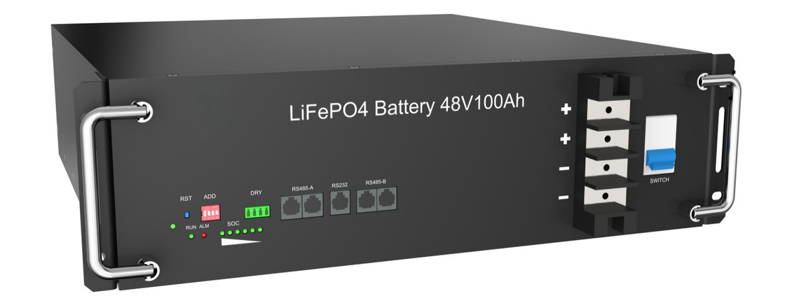 LiFePO4 51.2V 100Ah 5kWh Deep Cycle Battery Pack Built - In Smart BMS Backup