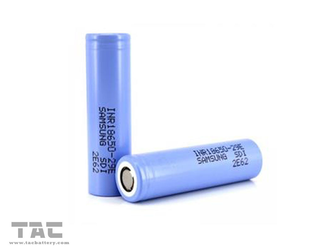 INR18650-29E 2900mAh 3.7V Samsung Rechargeable Li Ion Battery For Flashlight
