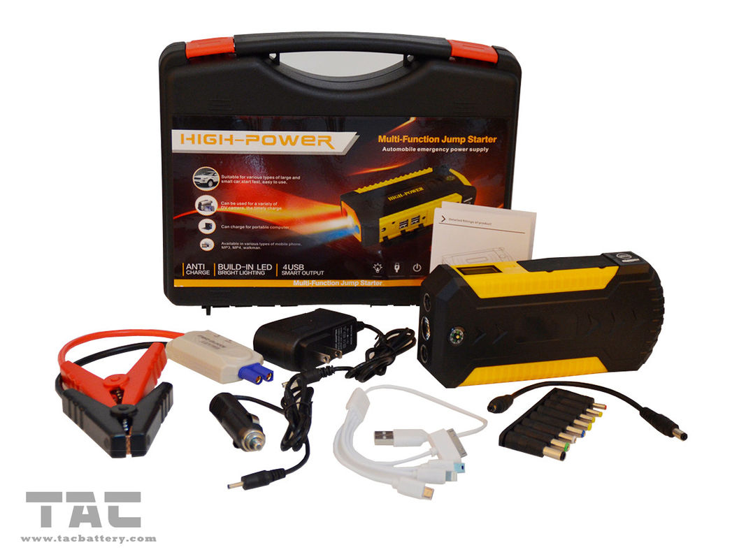 12000mAh Portable Car Jump Starter Booster Battery Power Bank 4 USB Charger 12V