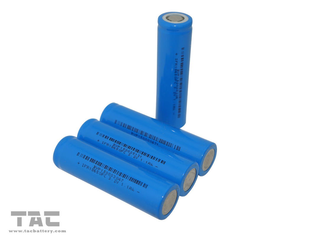 High Power LFP battery 18650 3.2V Lifepo4 Battery 1100mah For Electric Cars