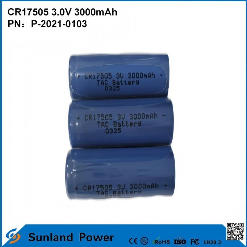 CR17505 3.0V 3000mAh For Smart Instruments Medical Equipment Transportation And Logistics Smart Furniture High-capacity Stable Discharge Performance Voltage Output Long Service Life