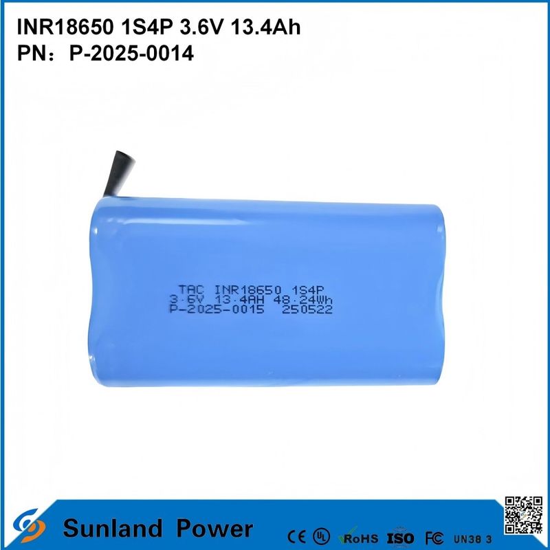 INR18650 1S4P3.6V 13.4Ah The Perfect Combination of High Capacity and High Voltage