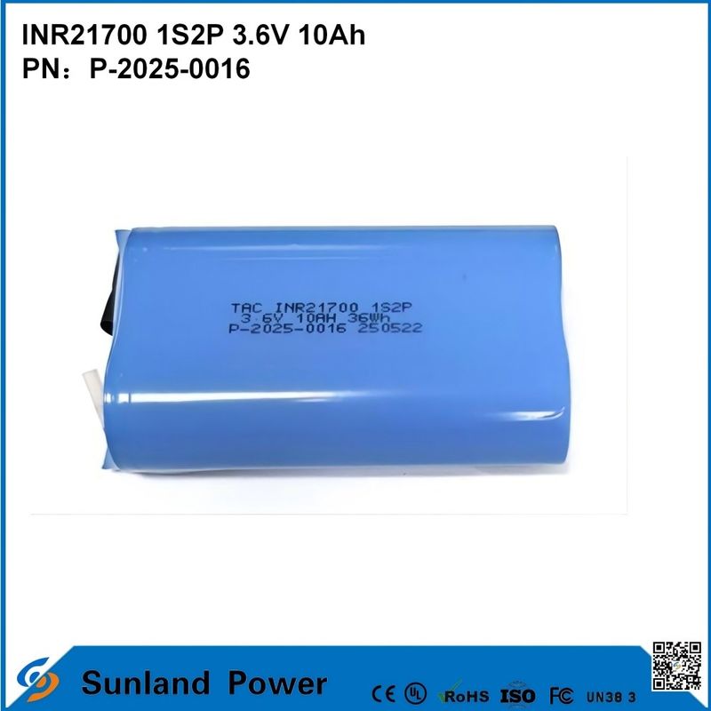 INR21700 1S2P  3.6V 10Ah High-Rate Discharge, Suitable for High-Power Demand Devices!