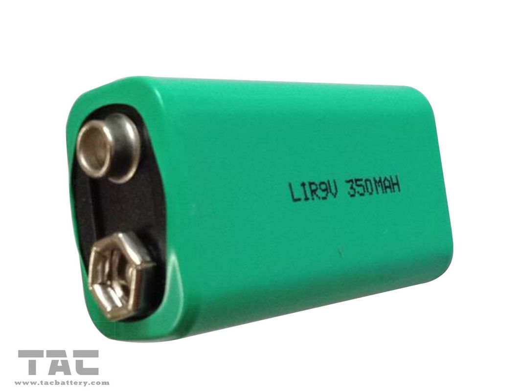 9V Rechargeable Lithium Ion Cylindrical Battery 350mAh For Electronic Instrument