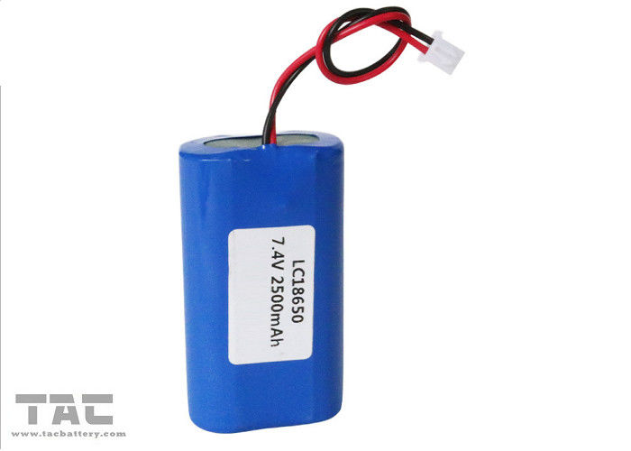 ICR18650 Lithium Ion Cylindrical Battery 7.4V 2600mah For Outdoor Lighting