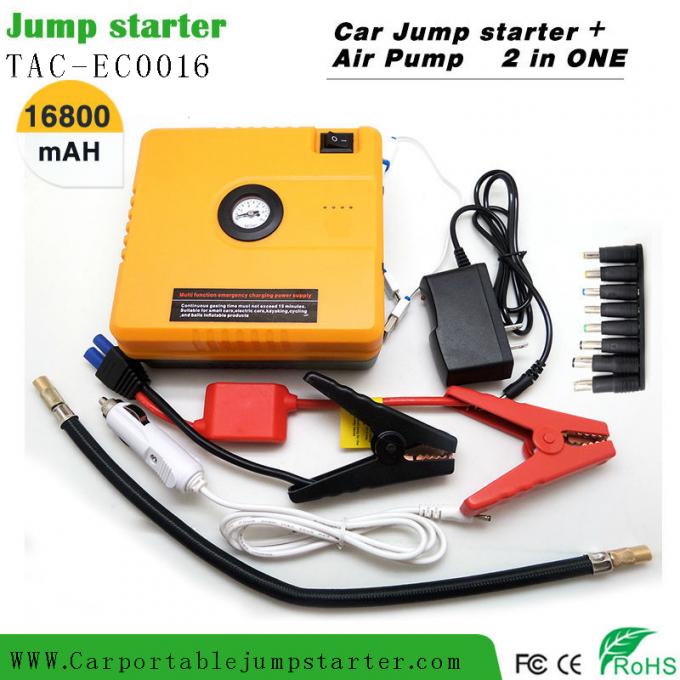 Heavy Duty Truck Pocket Portable Car Jump Starter Yellow 16800mAH