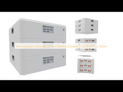 Rechargeable Stackable Lithium Battery Durable 51.2V 50Ah For Home