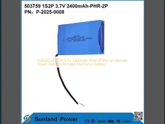ICR503759 1S2P 3.7V 2400mAh-PHR-2P the he Ultimate Power Pack for Portable Electronics  battery