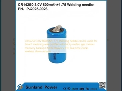 CR14250 3.0V 800mAh+1.75 Welding needle can be used for Smart metering water meters electricity meters gas meters memory backup CMOS memory RTC real-time clocks wireless alarm sensors