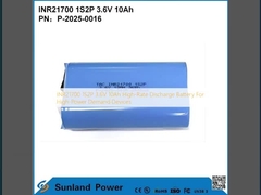 INR21700 1S2P  3.6V 10Ah High-Rate Discharge Battery For High-Power Demand Devices