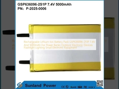 Rechargeable Lithium-Ion Battery Pack GSP636096-2S1P 7.4V And 5000mAh  For Power Banks Outdoor Electronic Devices Flashlight Lighting Small Electronic Equipment