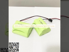 2000mAh Rechargeable NiMH AA Batteries With 500 Cycles