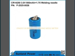 CR14250 3.0V 800MAH+1.75 WELDING NEEDLE BATTERY