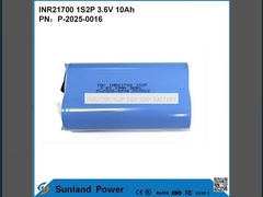 INR21700 1S2P 3.6V 10Ah BATTERY