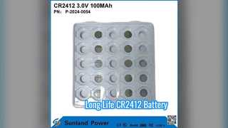 CR2412 Battery Long Life 3V 100MAH