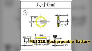 ML1220 Rechargeable Battery With Legs